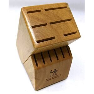 Zwilling J.A. Henckels 12 Kitchen Hardwood Wooden Knife Block - Unused